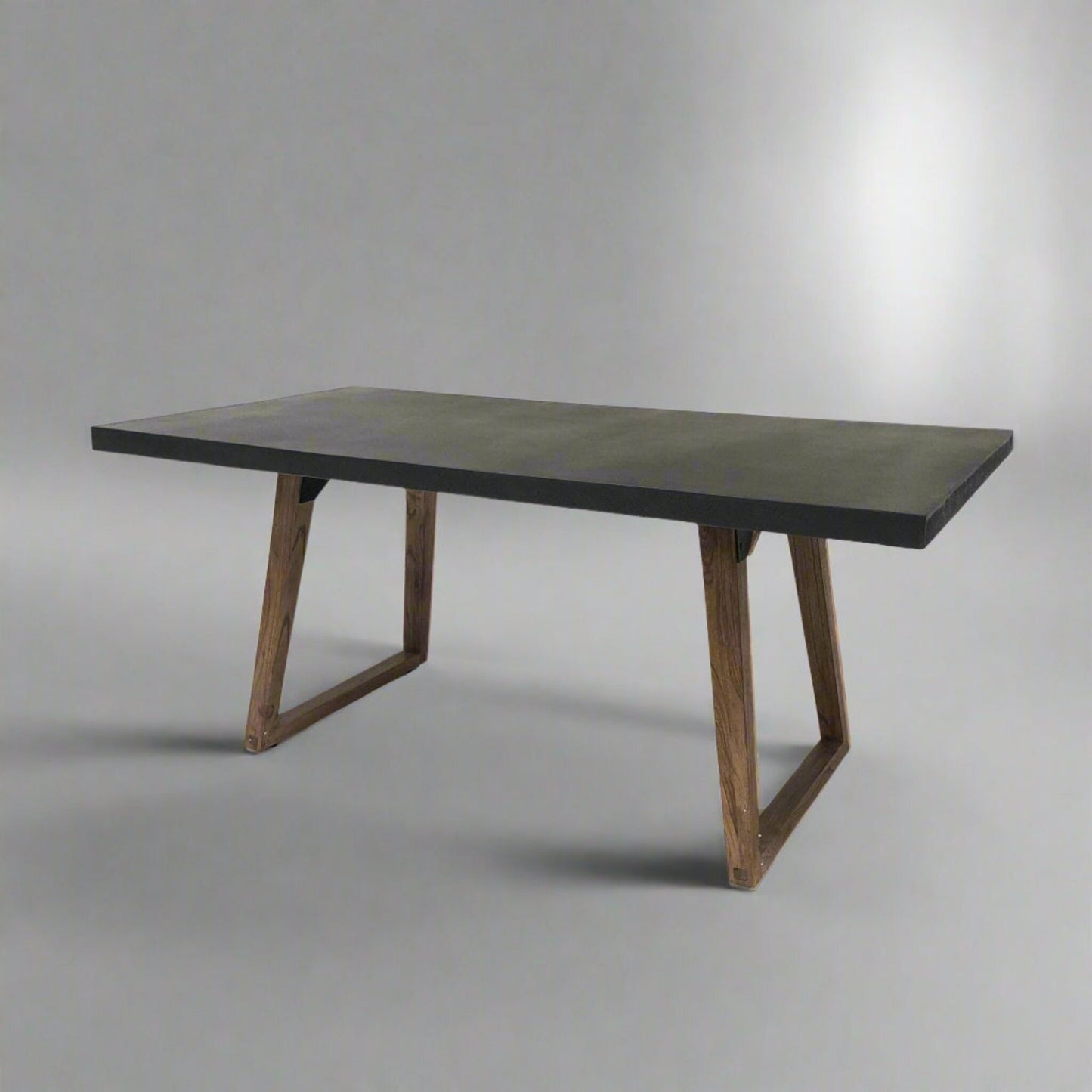 Alesund 6 Seater Dining Table Composite Grey in studio