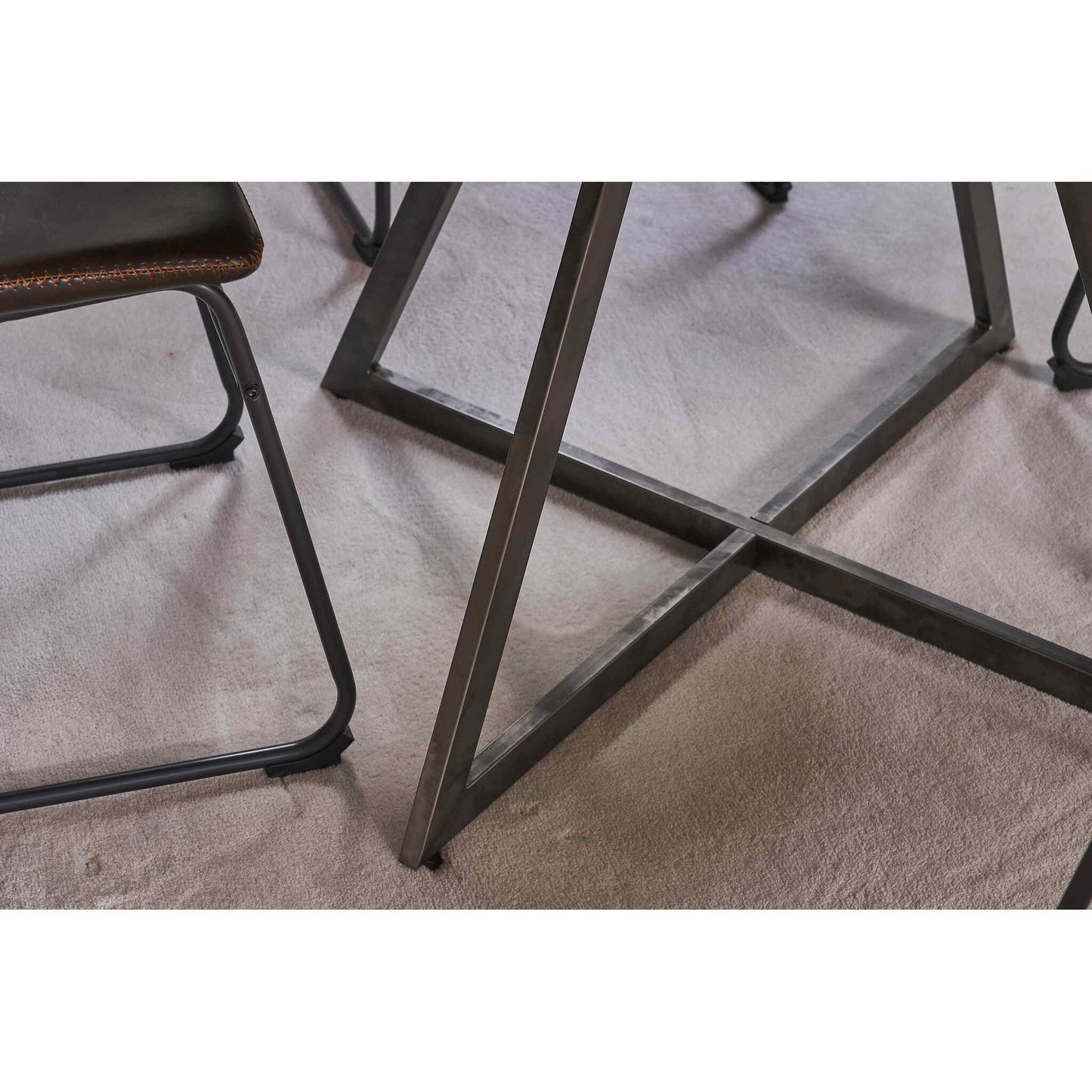 Bordeaux Collection - close up of steel base