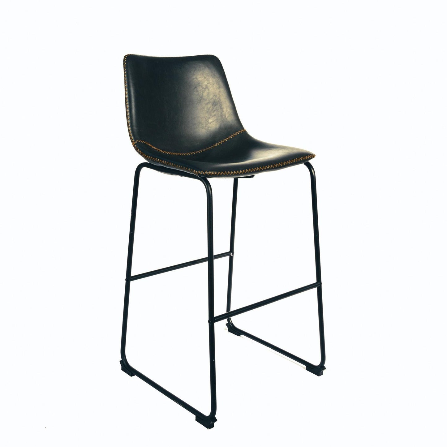 Cortona Bar Stool Vegan Leather Steel Grey