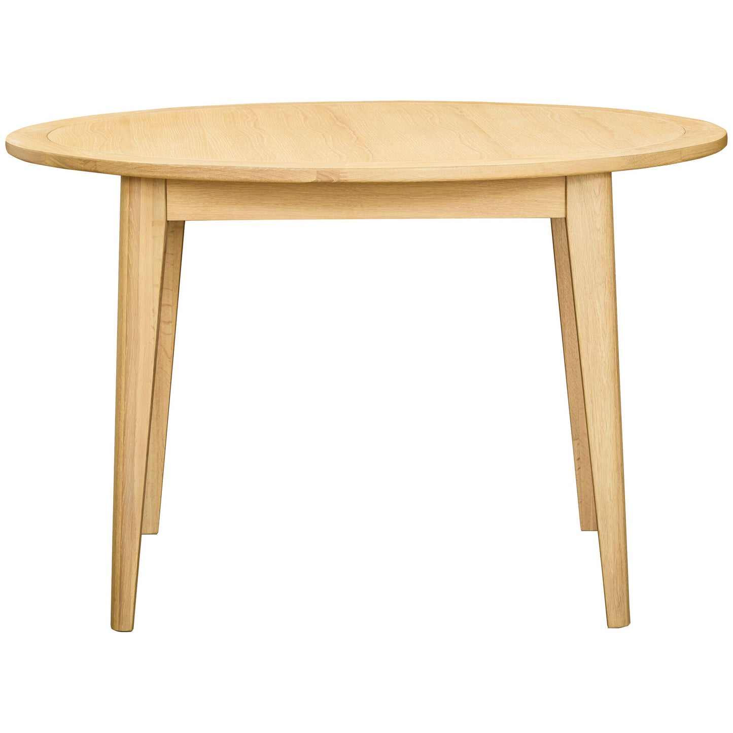 Farstad 4 Seater Round Dining Table Oak side