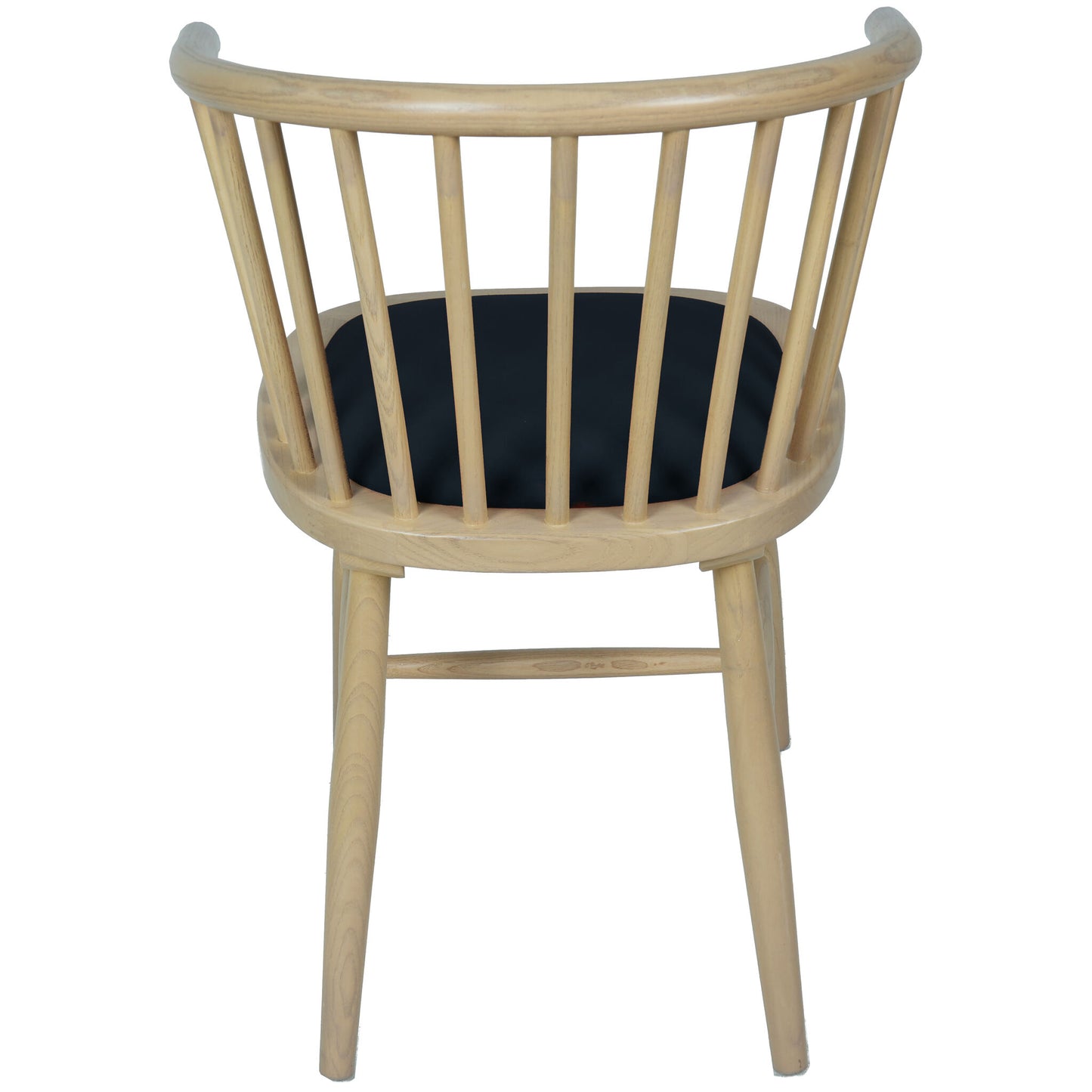 Farstad Carver Dining Chair Oak Dark Grey Fabric back