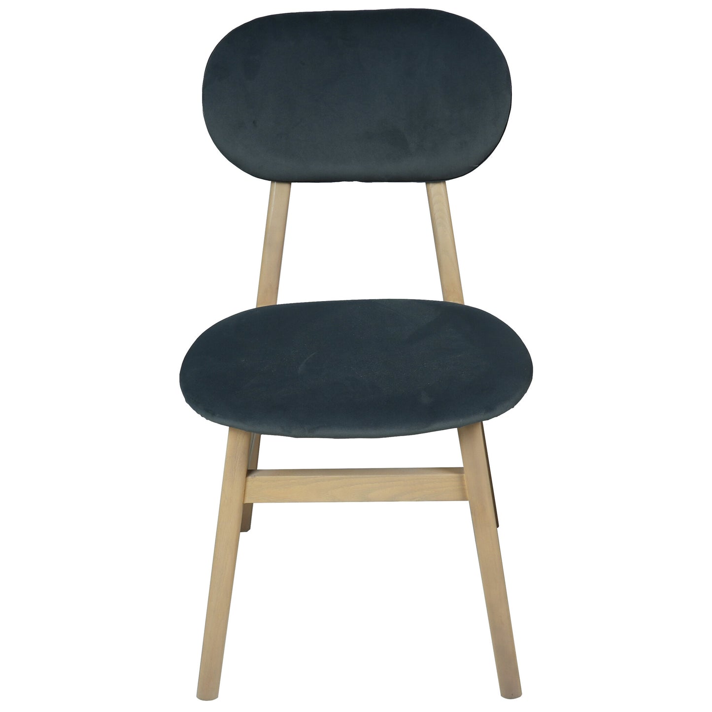 Farstad Dining Chair Oak Dark Grey Fabric front