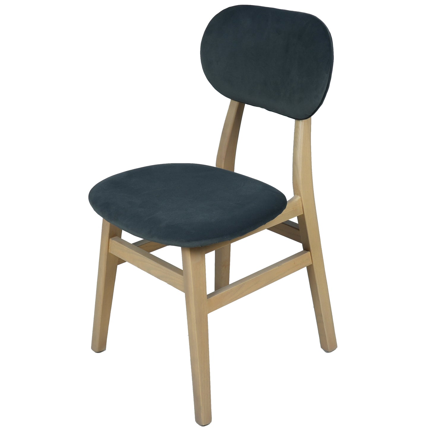 Farstad Dining Chair Oak Dark Grey Fabric
