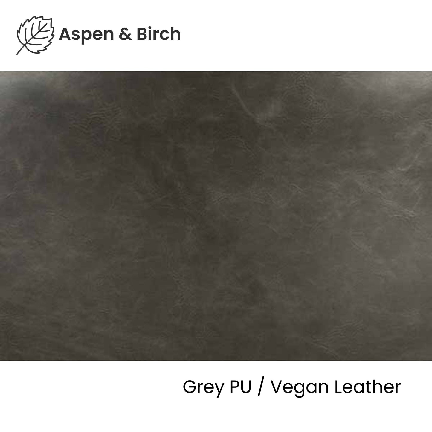 Grey PU Vegan Leather