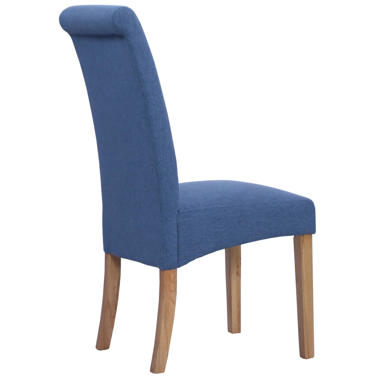 Inver Dining Chair Oak Blue back