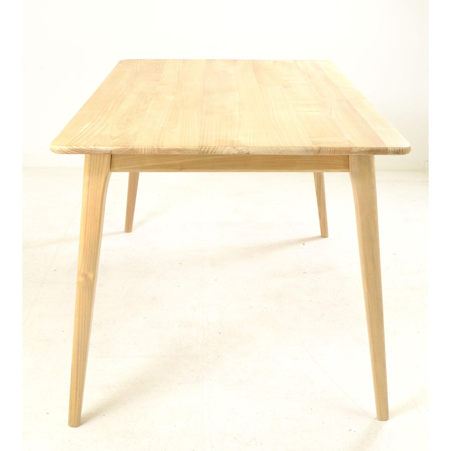 Malmo 6 Seater Dining Table Sungkai Wood Scandinavian style end view
