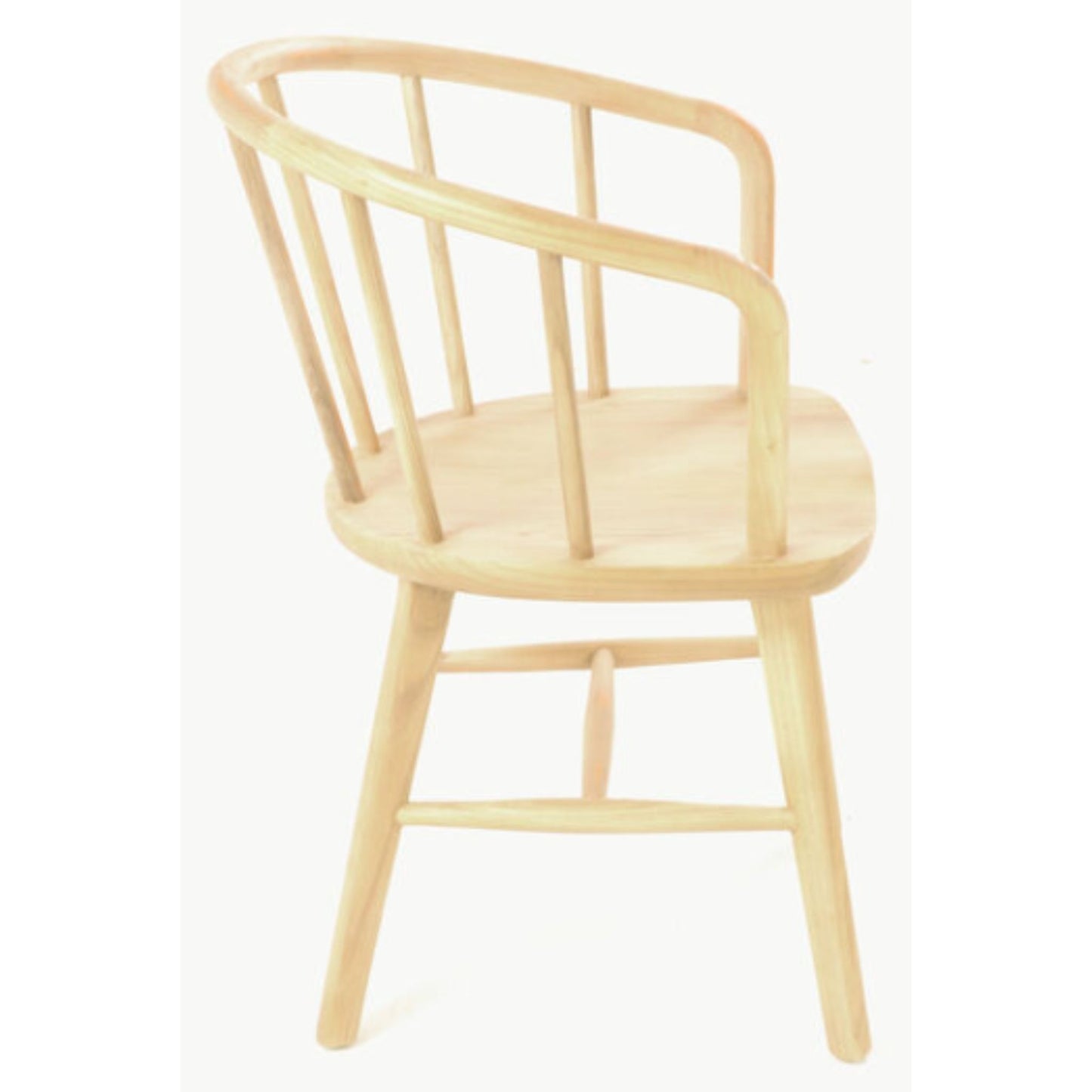 Malmo Curved Spindle Back Dining Chair Sungkai Wood side
