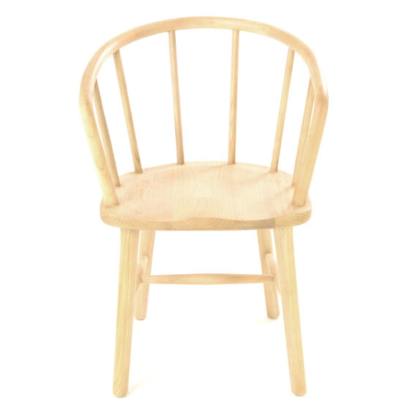 Malmo Curved Spindle Back Dining Chair Sungkai Wood front