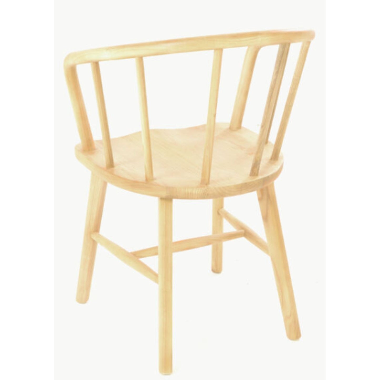 Malmo Curved Spindle Back Dining Chair Sungkai Wood back