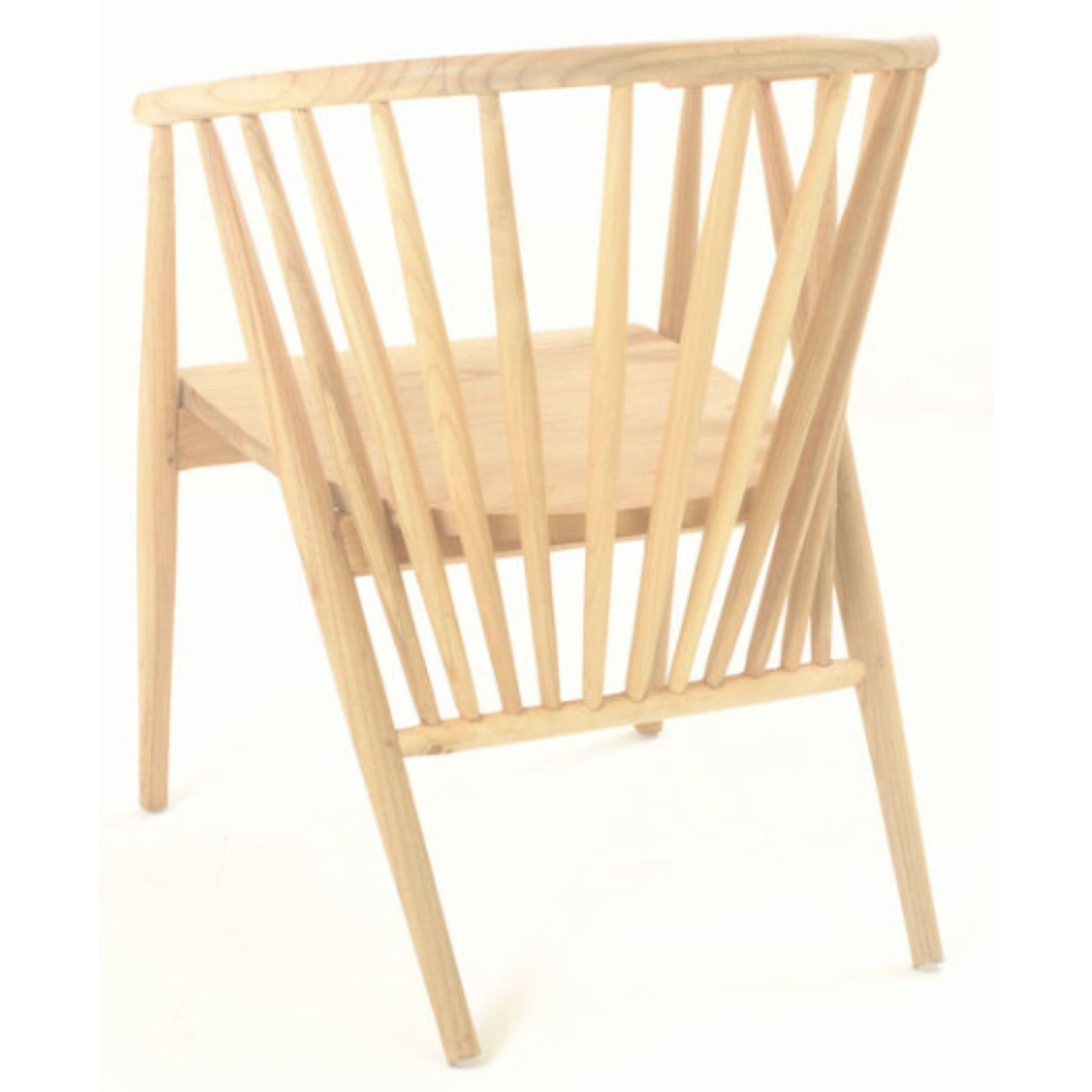 Malmo Round Tub Dining Chair Sungkai Wood back