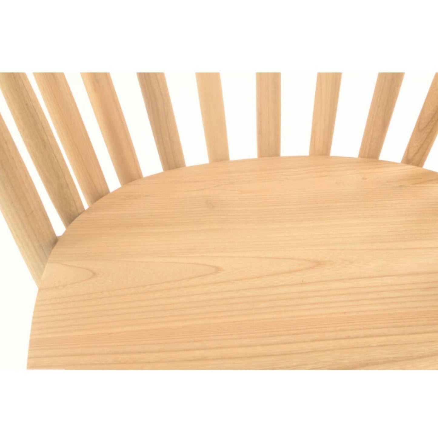 Malmo Round Tub Dining Chair Sungkai Wood seat detail