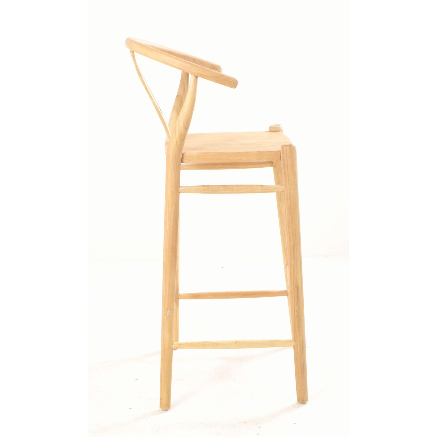 Malmo Wishbone Bar Stool Sungkai Wood Scandinavian style side