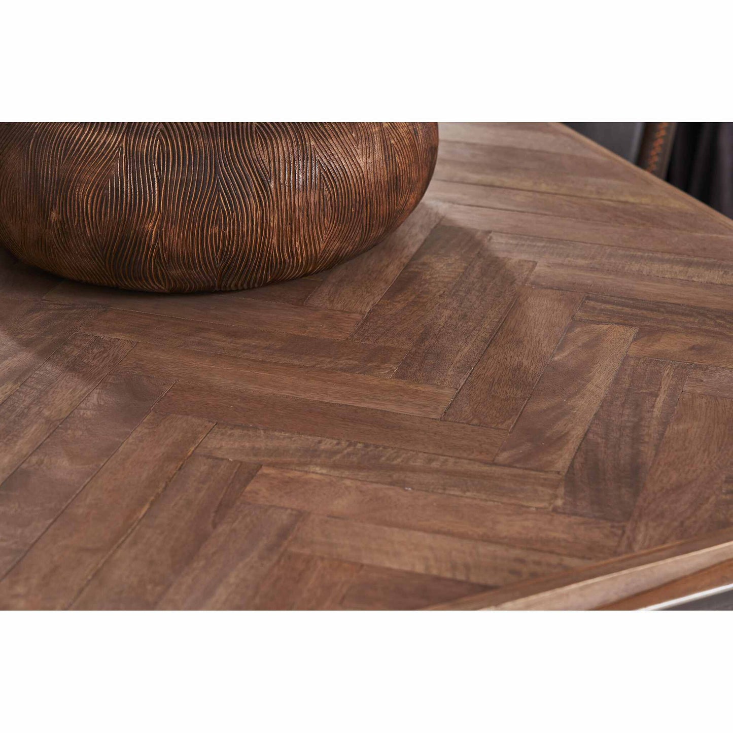 Toulouse Collection - close up of greywash parquet top