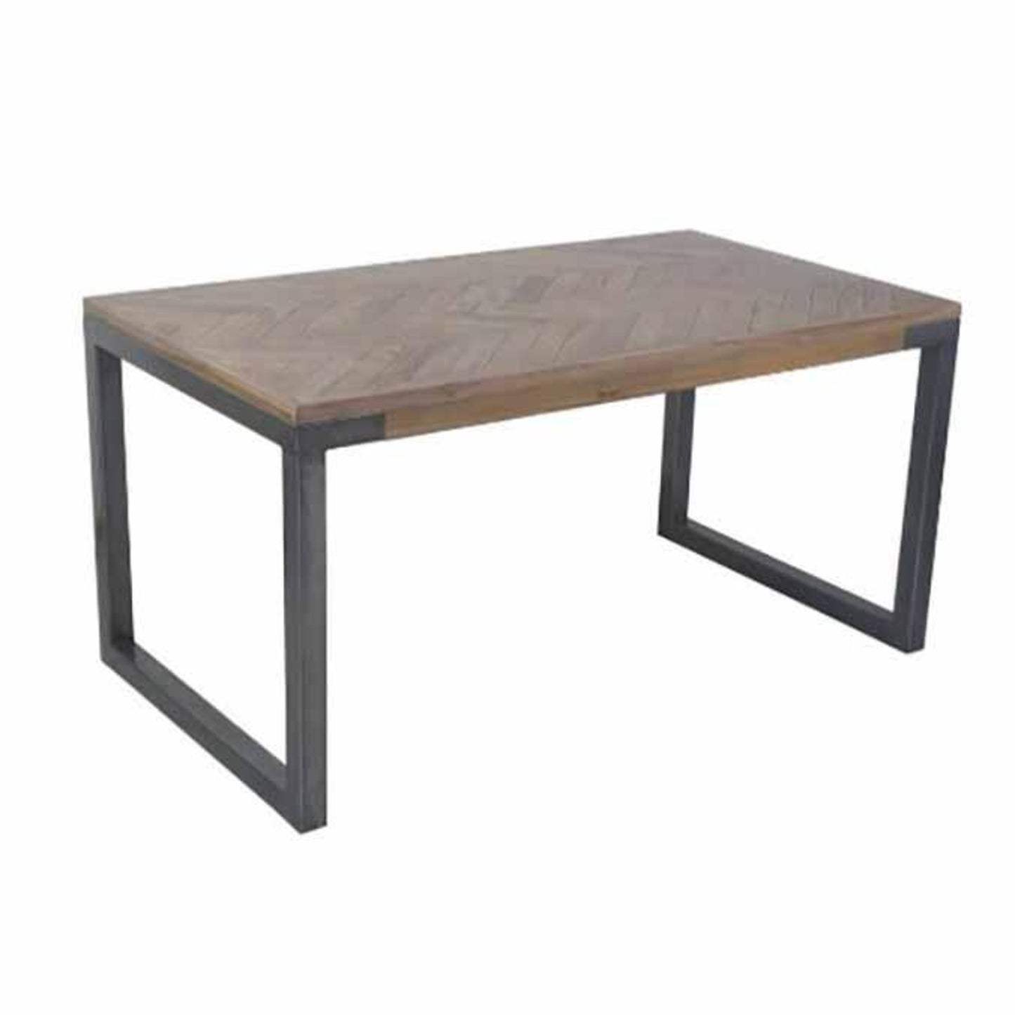 Toulouse 4 Seater Small Dining Table Greywash Parquet