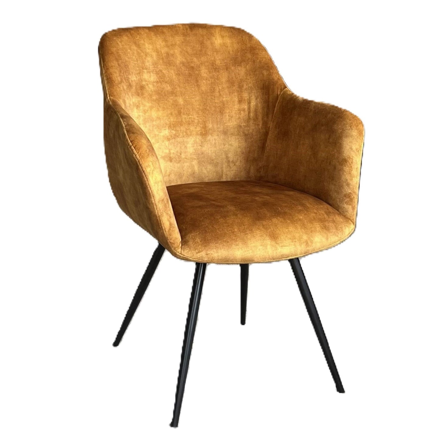 Verona Dining Chair Velvet Steel Gold