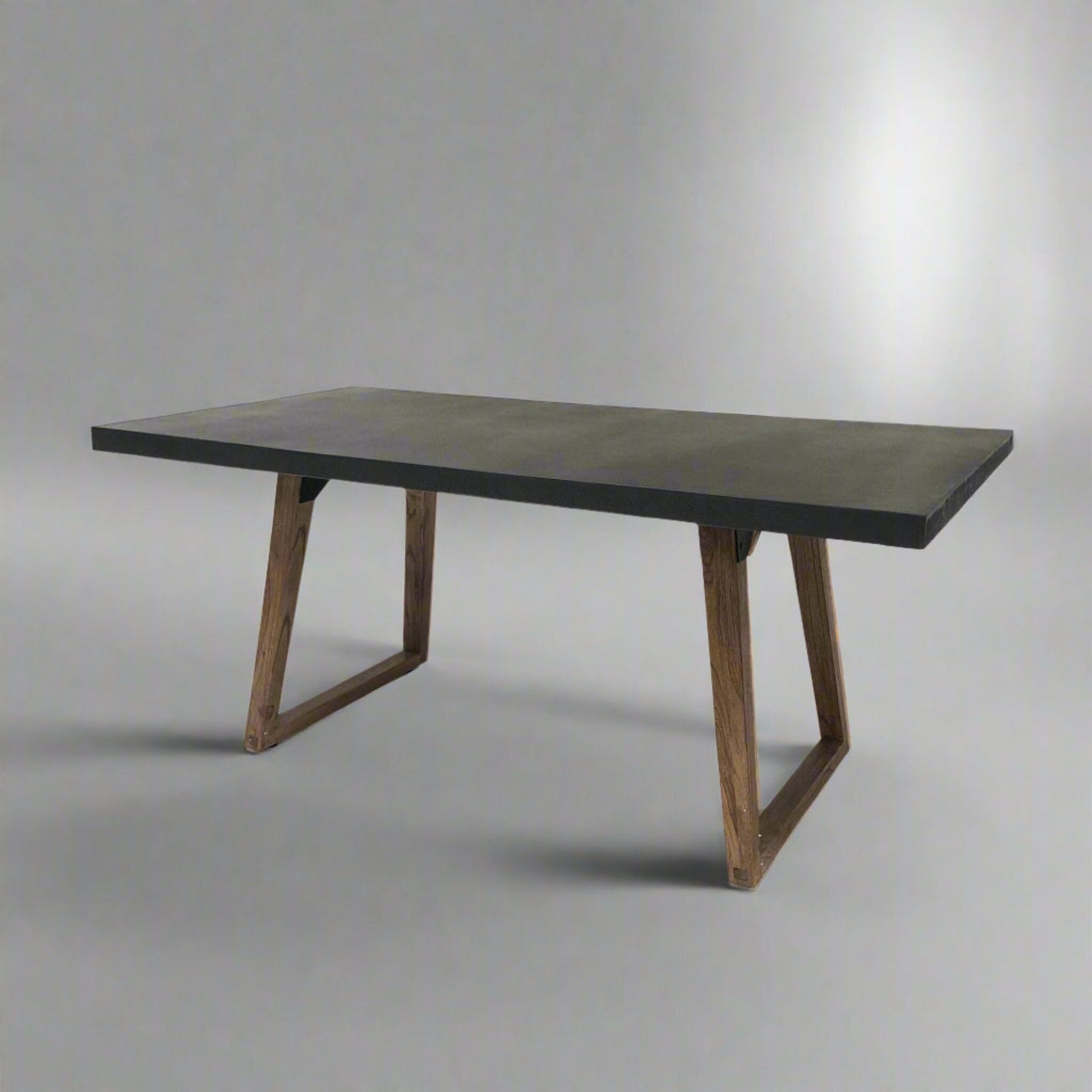 Alesund 6 Seater Dining Table Composite Grey in studio