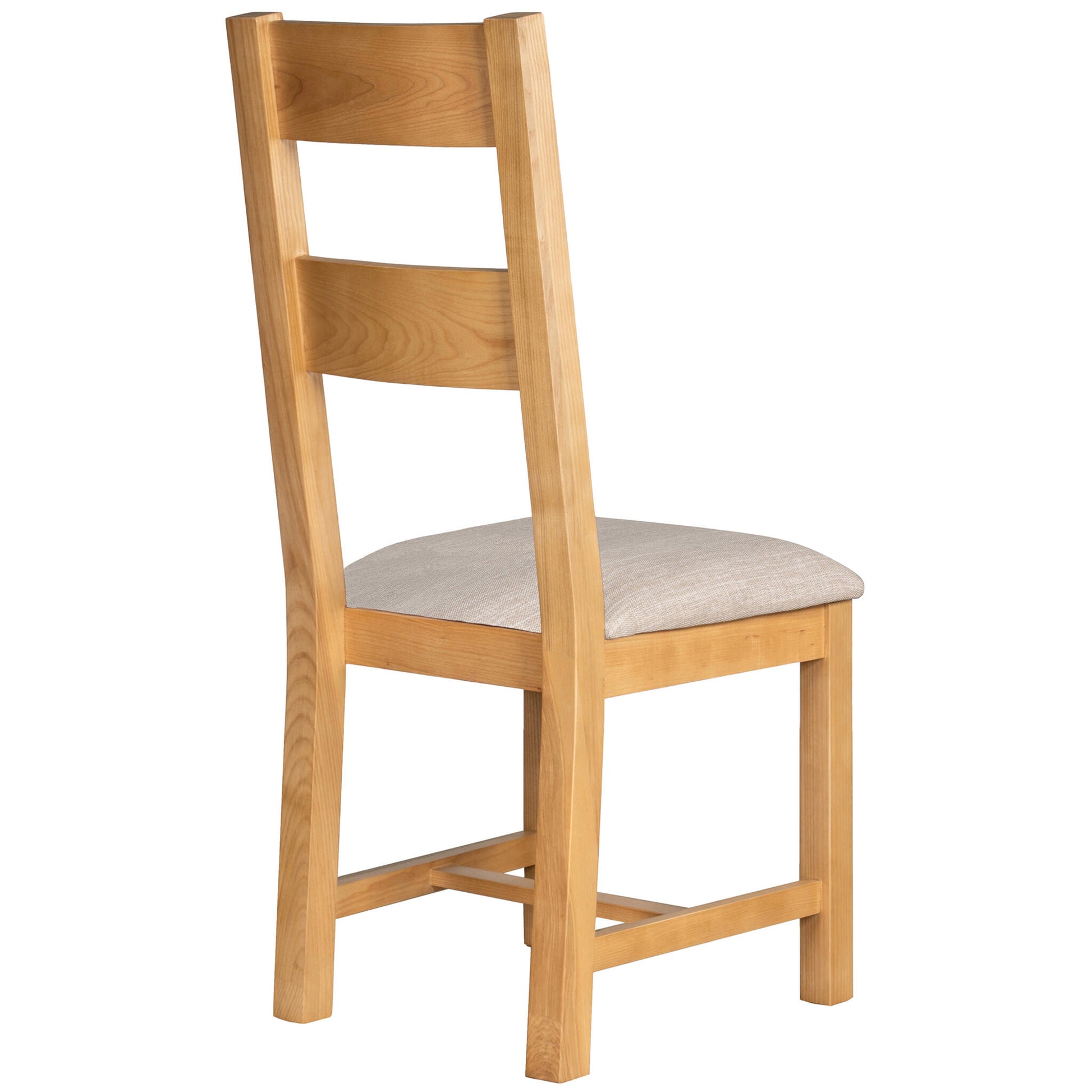 Braemar Ladder Back Dining Chair Ash Beige Fabric back