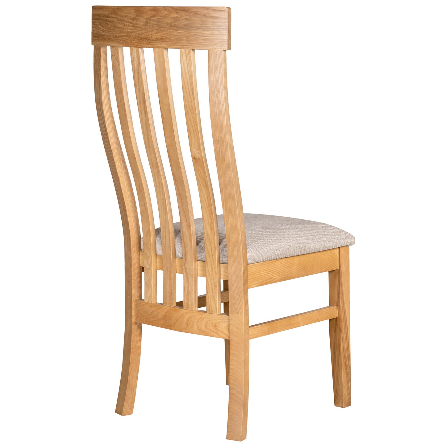 Braemar Waterfall Dining Chair Ash Beige Fabric back
