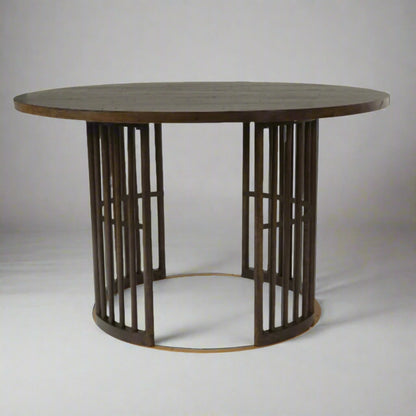 Chicago 4 Seater Round Dining Table side view