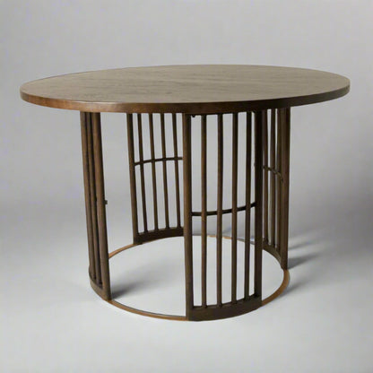 Chicago 4 Seater Round Dining Table angle view