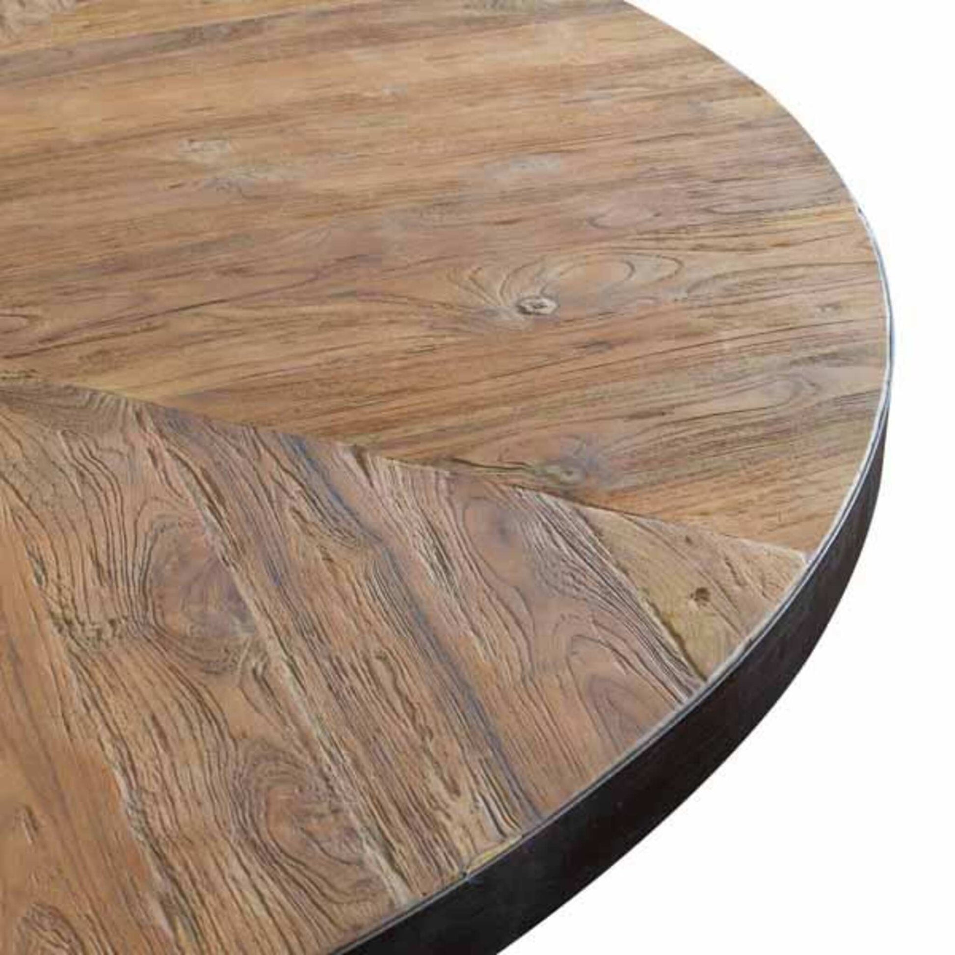 Cognac Collection - close up of teak parquet top
