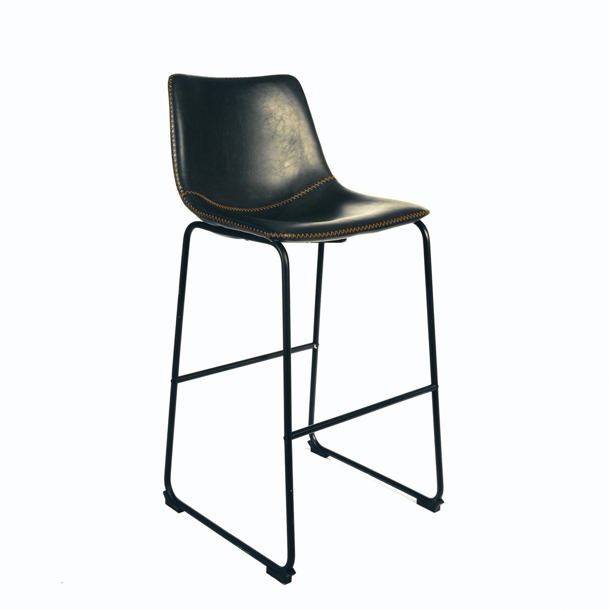 Cortona Bar Stool Vegan Leather Steel Grey