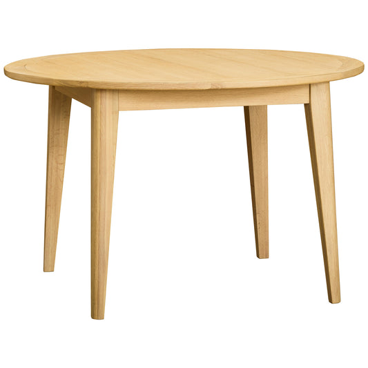 Farstad 4 Seater Round Dining Table Oak