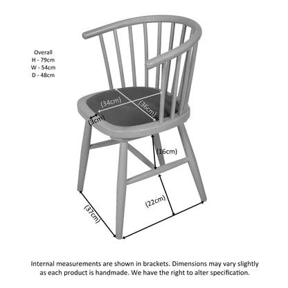 Farstad Carver Dining Chair Oak Fabric dimensions