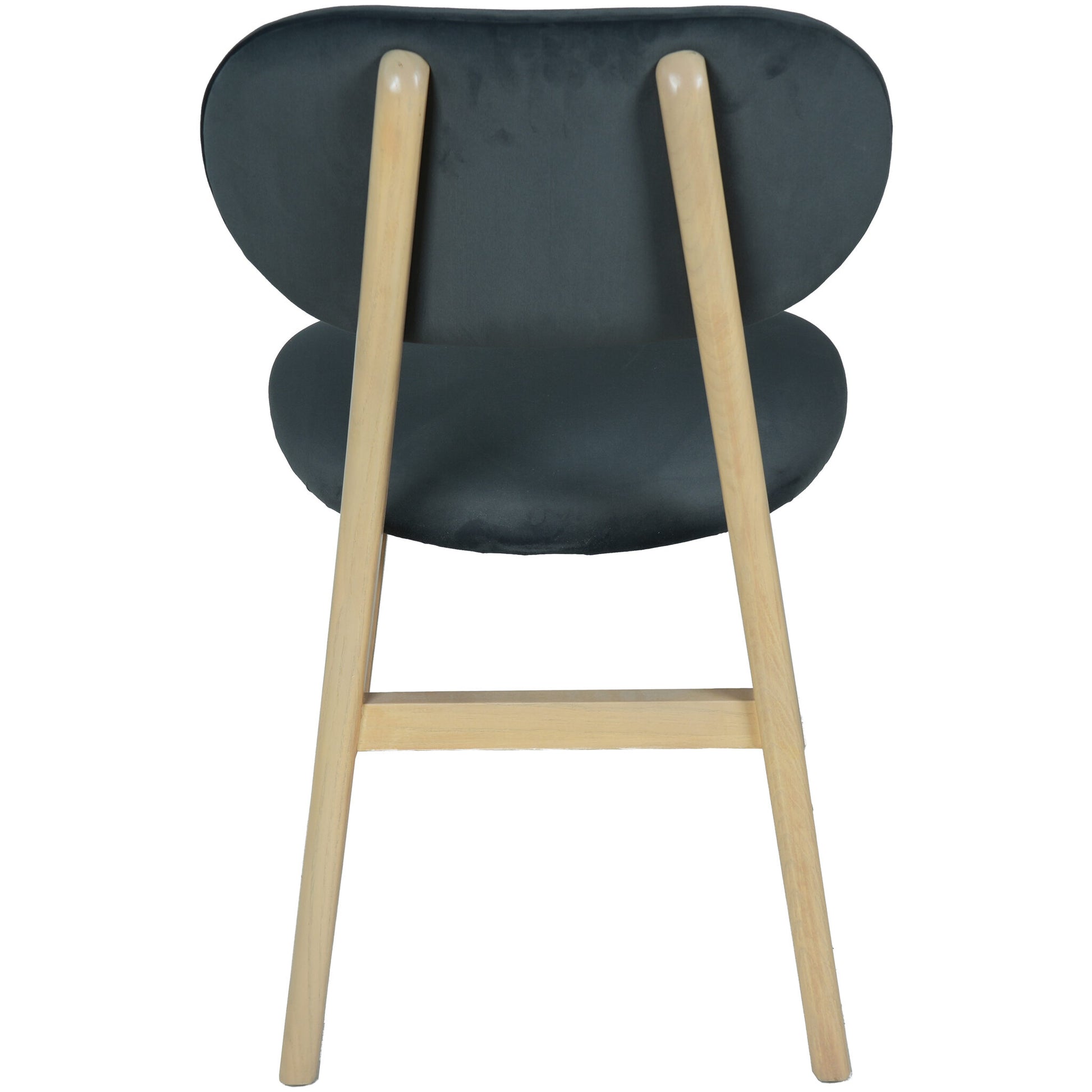 Farstad Dining Chair Oak Dark Grey Fabric back
