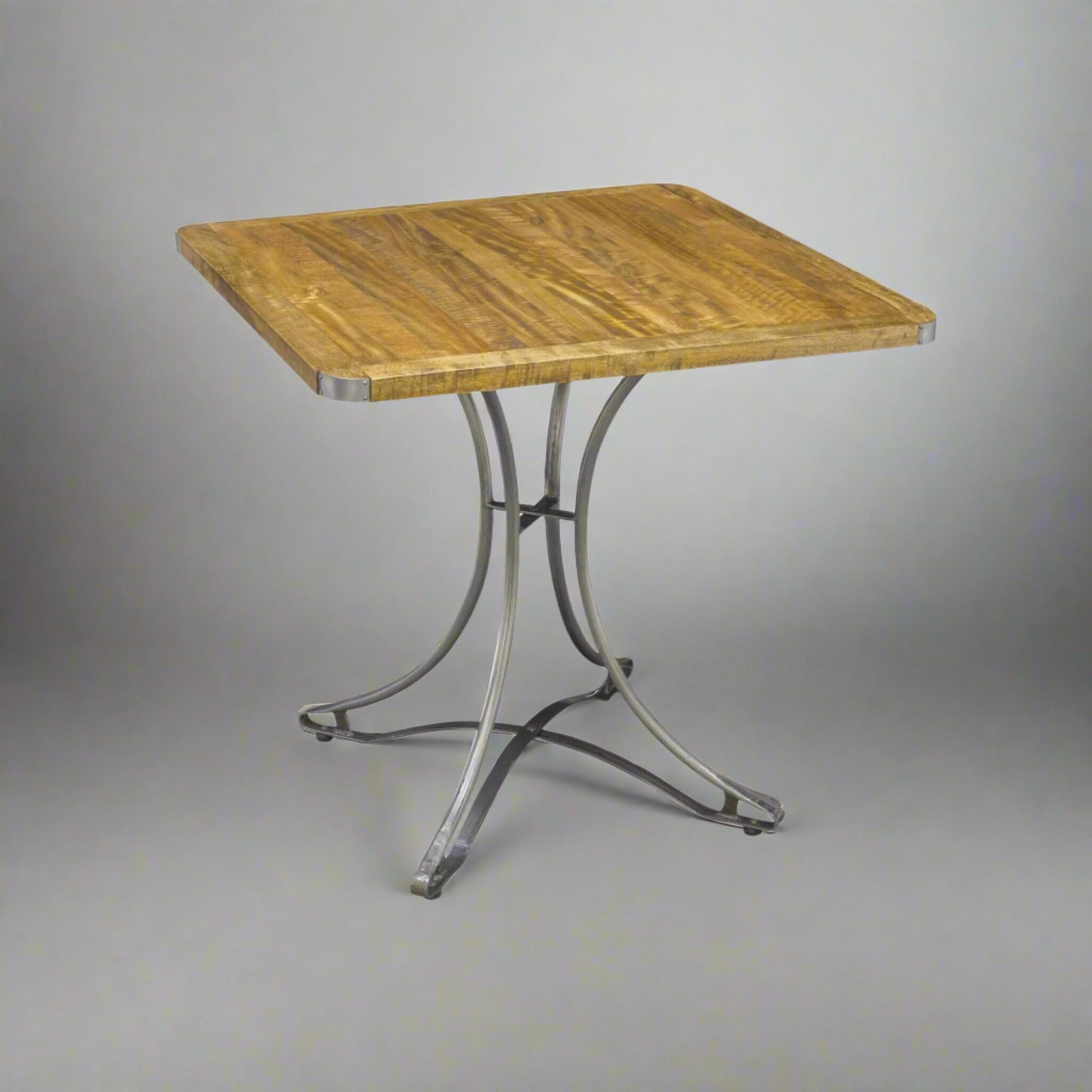 Hudson 2 Seater Square Space Saving Dining Table Mango Wood 80cm x 80cm in studio