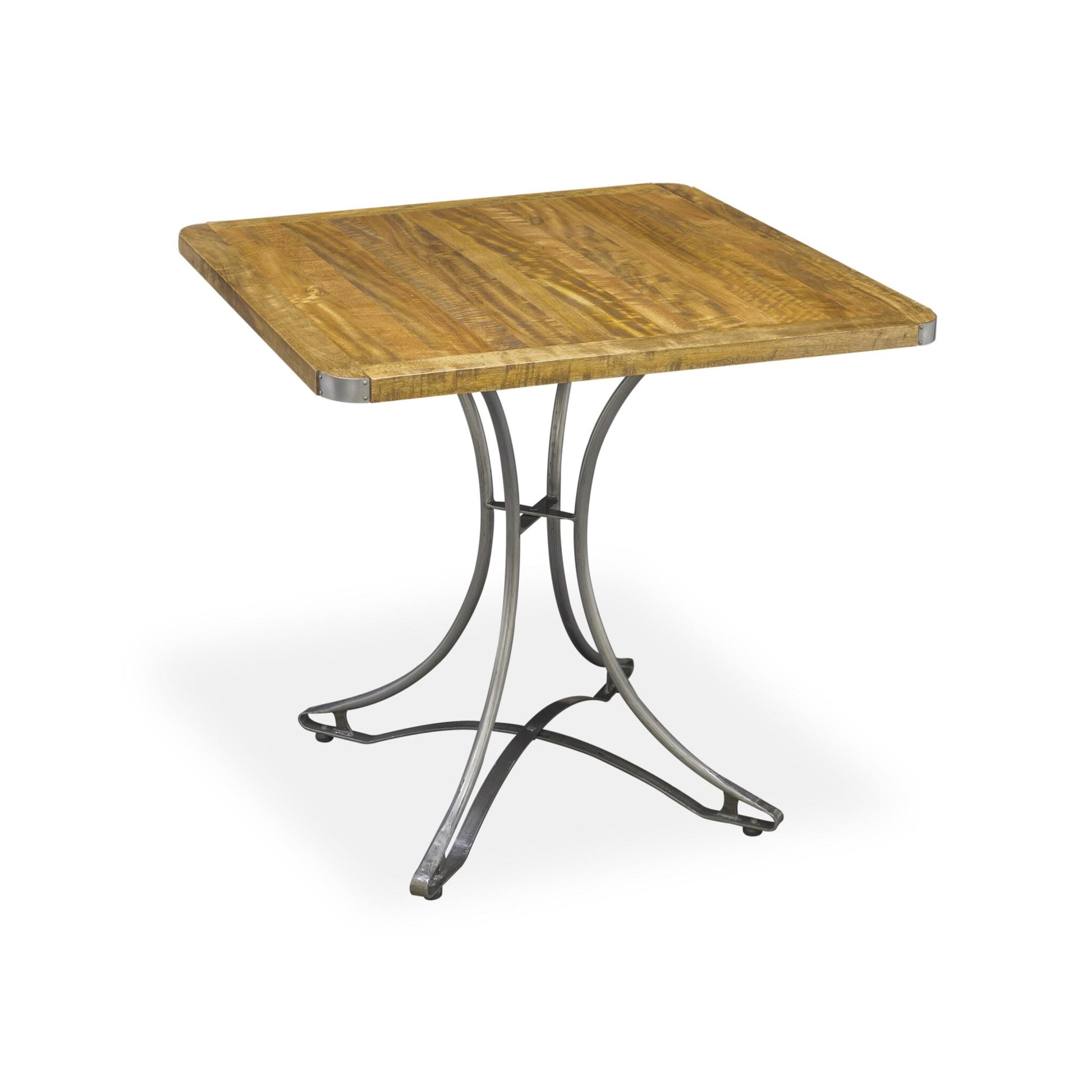 Hudson 2 Seater Square Space Saving Dining Table Mango Wood 80cm x 80cm