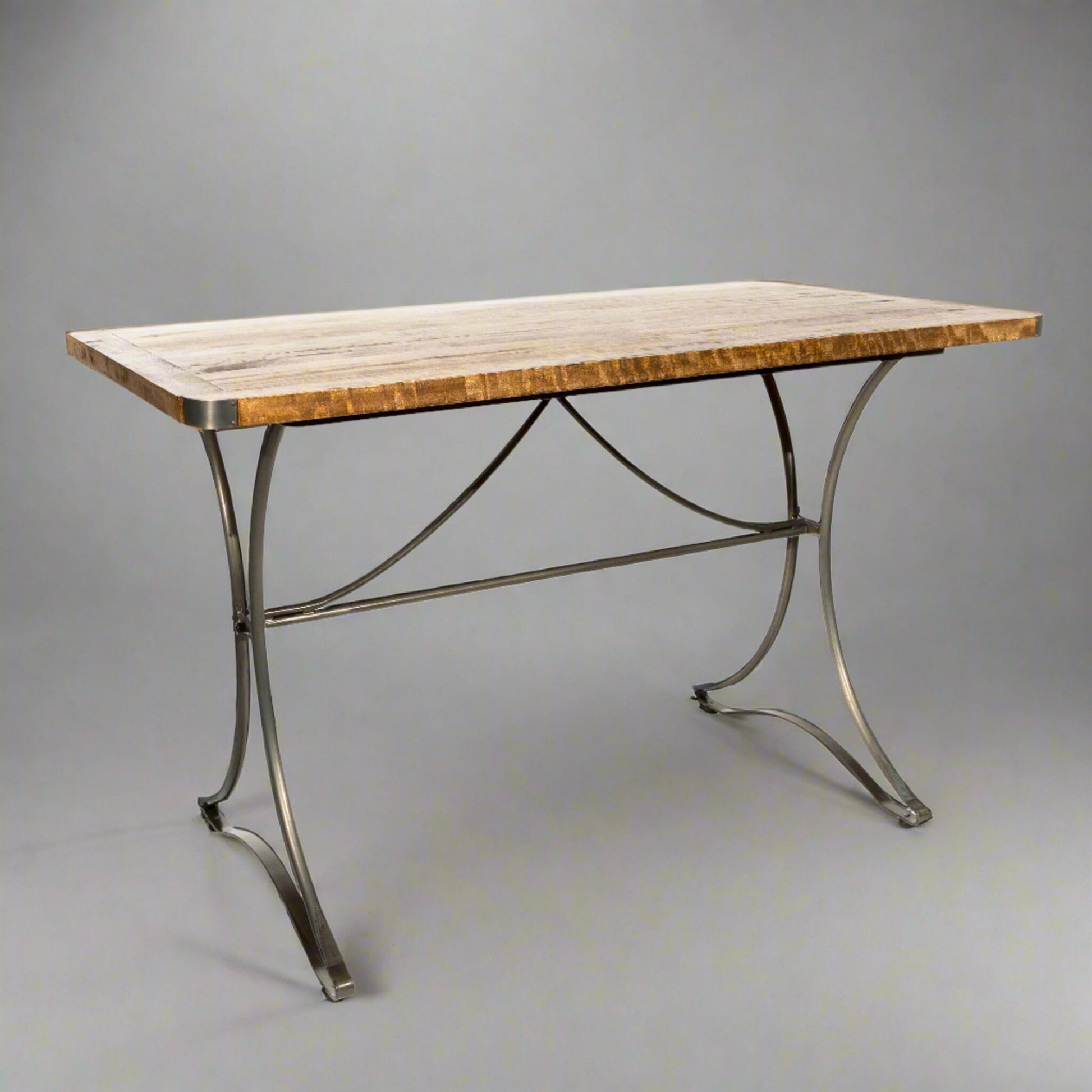 Hudson 4 Seater Space Saving Dining Table Mango Wood Steel in studio
