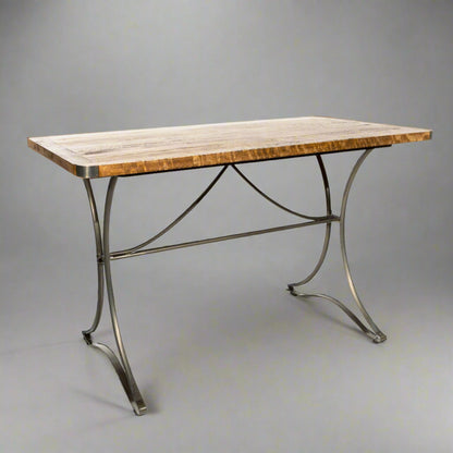 Hudson 4 Seater Space Saving Dining Table Mango Wood Steel in studio