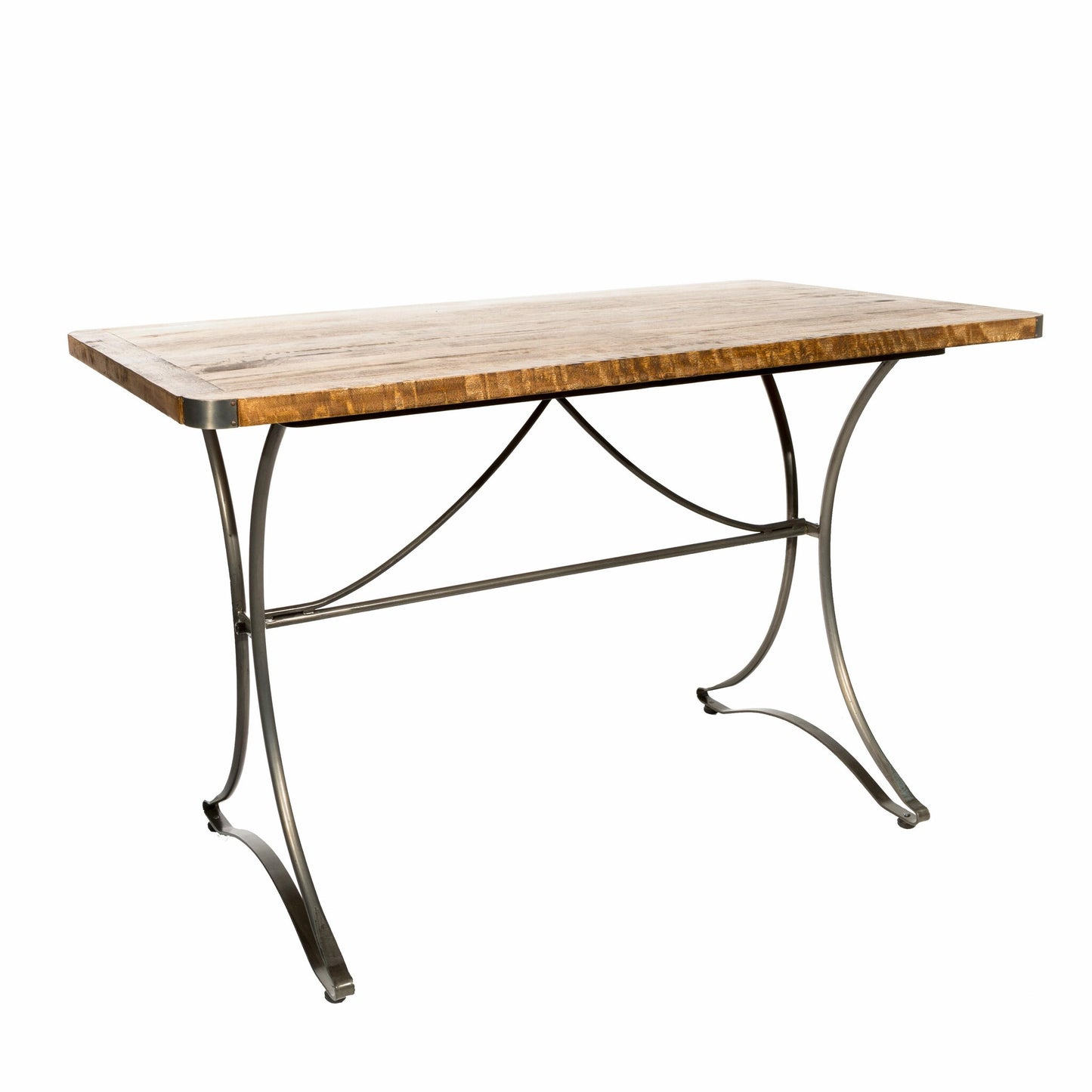Hudson 4 Seater Space Saving Dining Table Mango Wood Steel