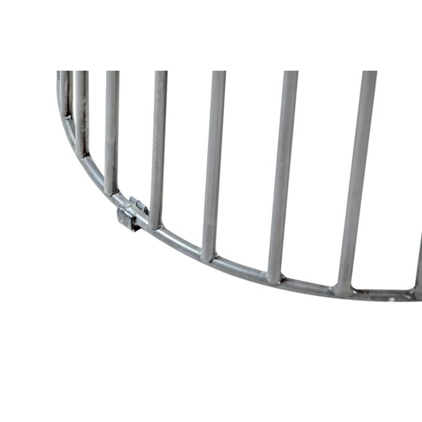 Hudson Round Birdcage High Top Bar Table gunmetal frame base close view