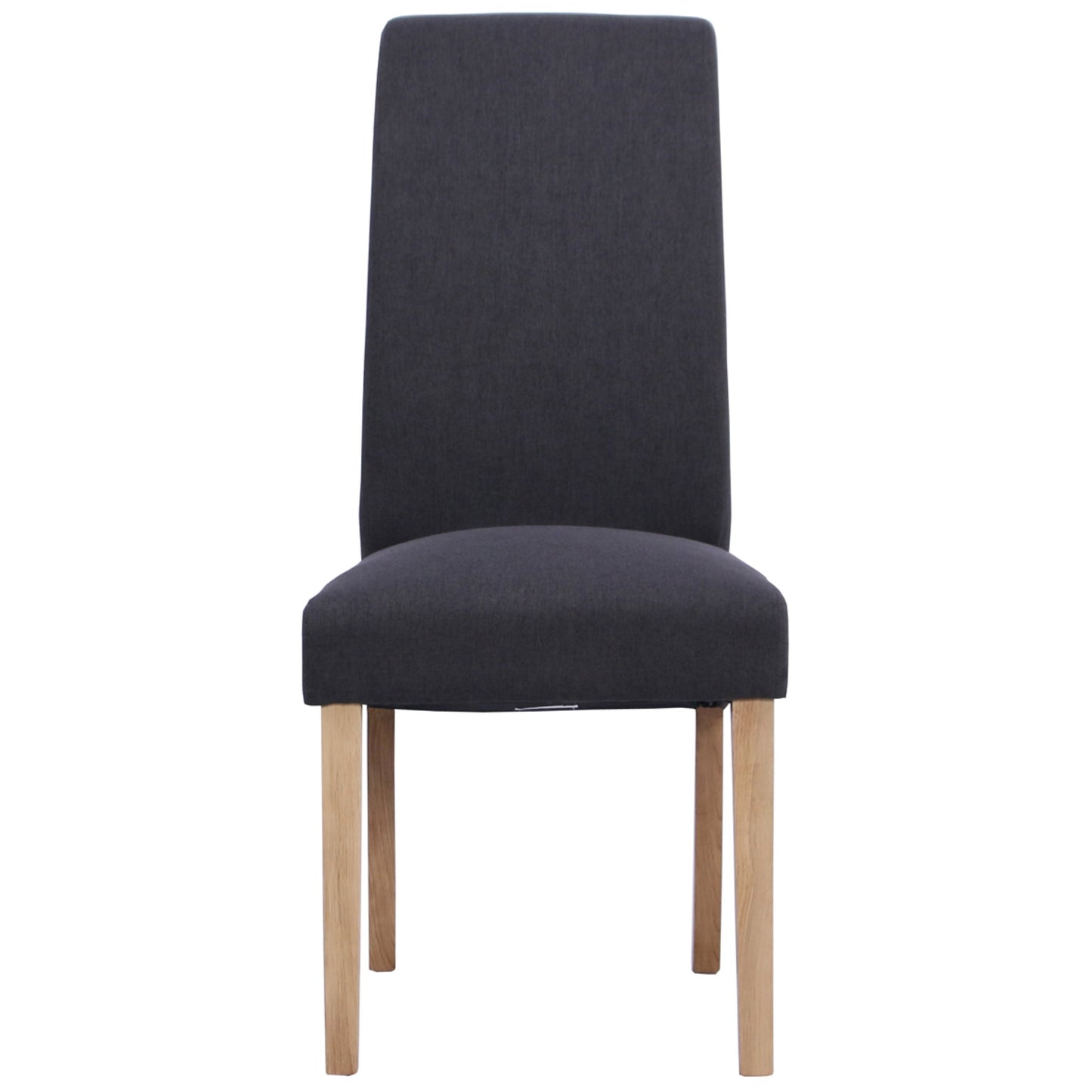 Inver Dining Chair Oak Dark Grey front