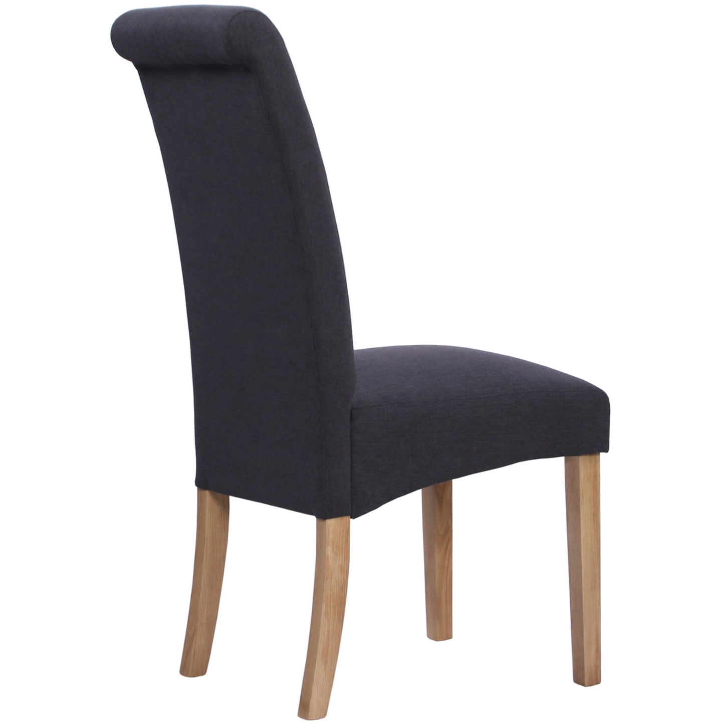 Inver Dining Chair Oak Dark Grey back