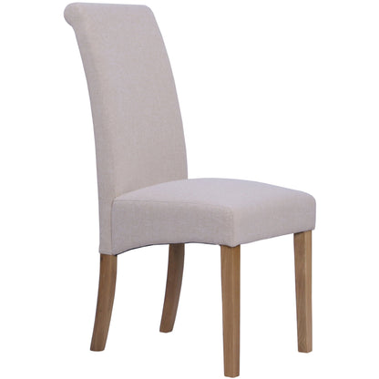 Inver Dining Chair Oak Beige