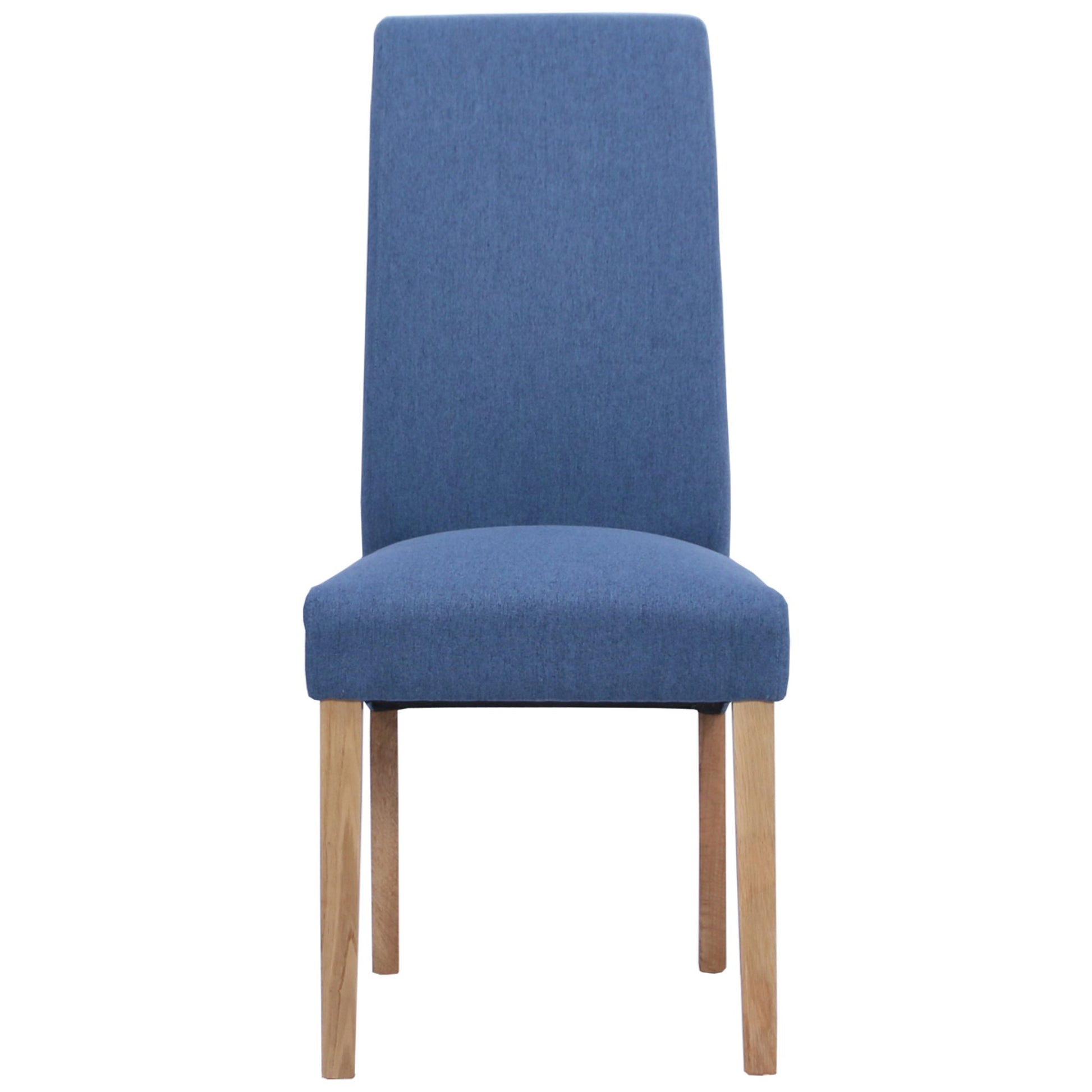 Inver Dining Chair Oak Blue front