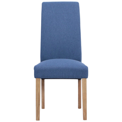 Inver Dining Chair Oak Blue front