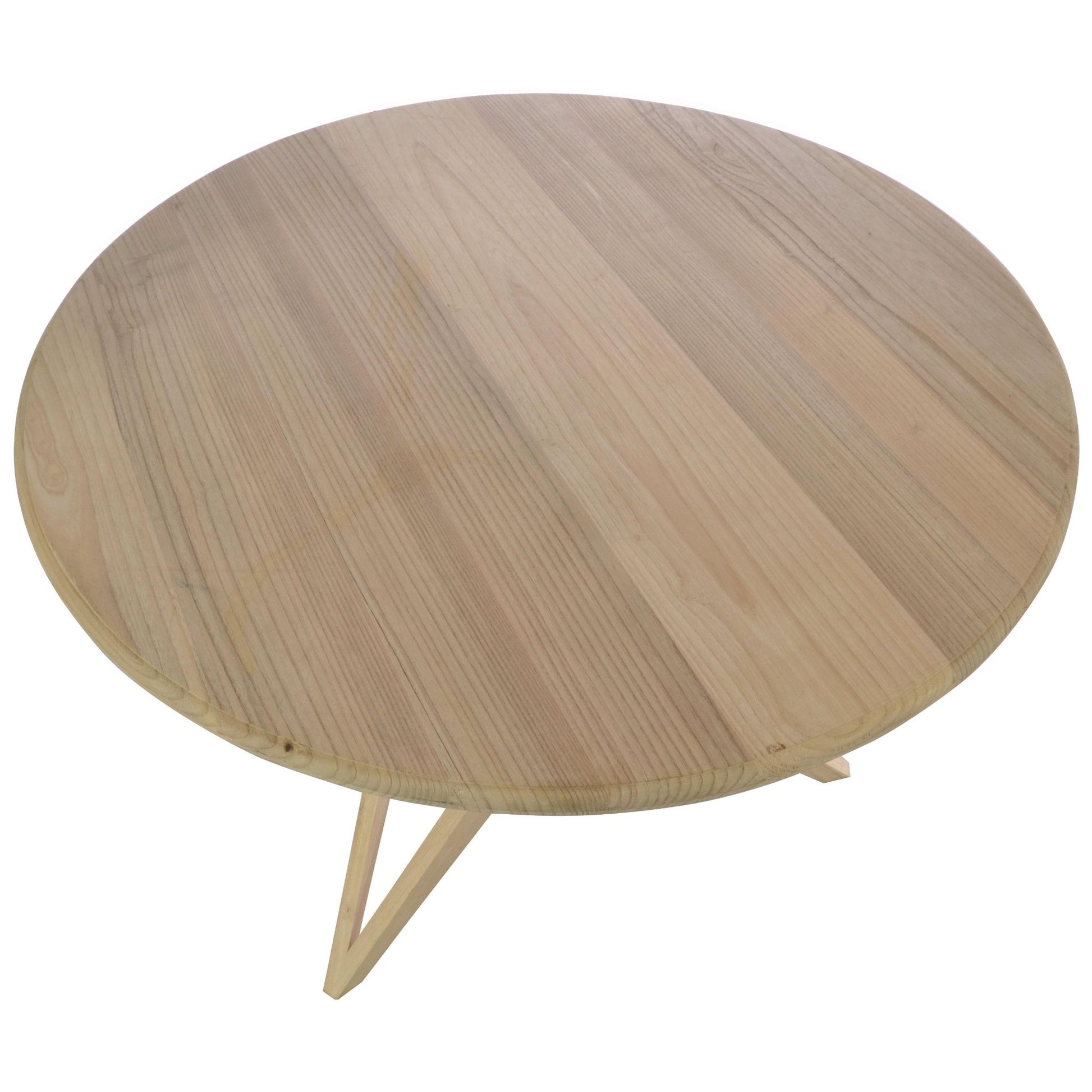 Malmo 4 Seater Round Dining Table Sungkai Wood Scandinavian style top