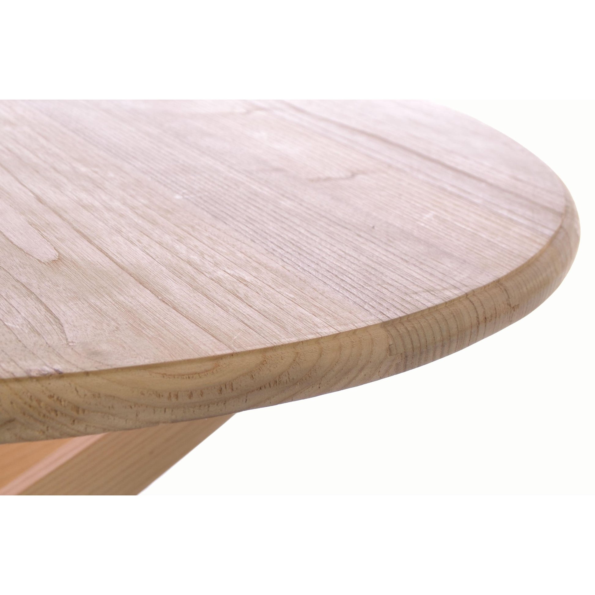 Malmo 4 Seater Round Dining Table Sungkai Wood Scandinavian style top detail