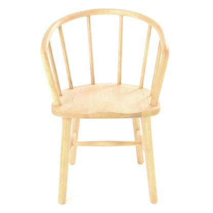 Malmo Curved Spindle Back Dining Chair Sungkai Wood front