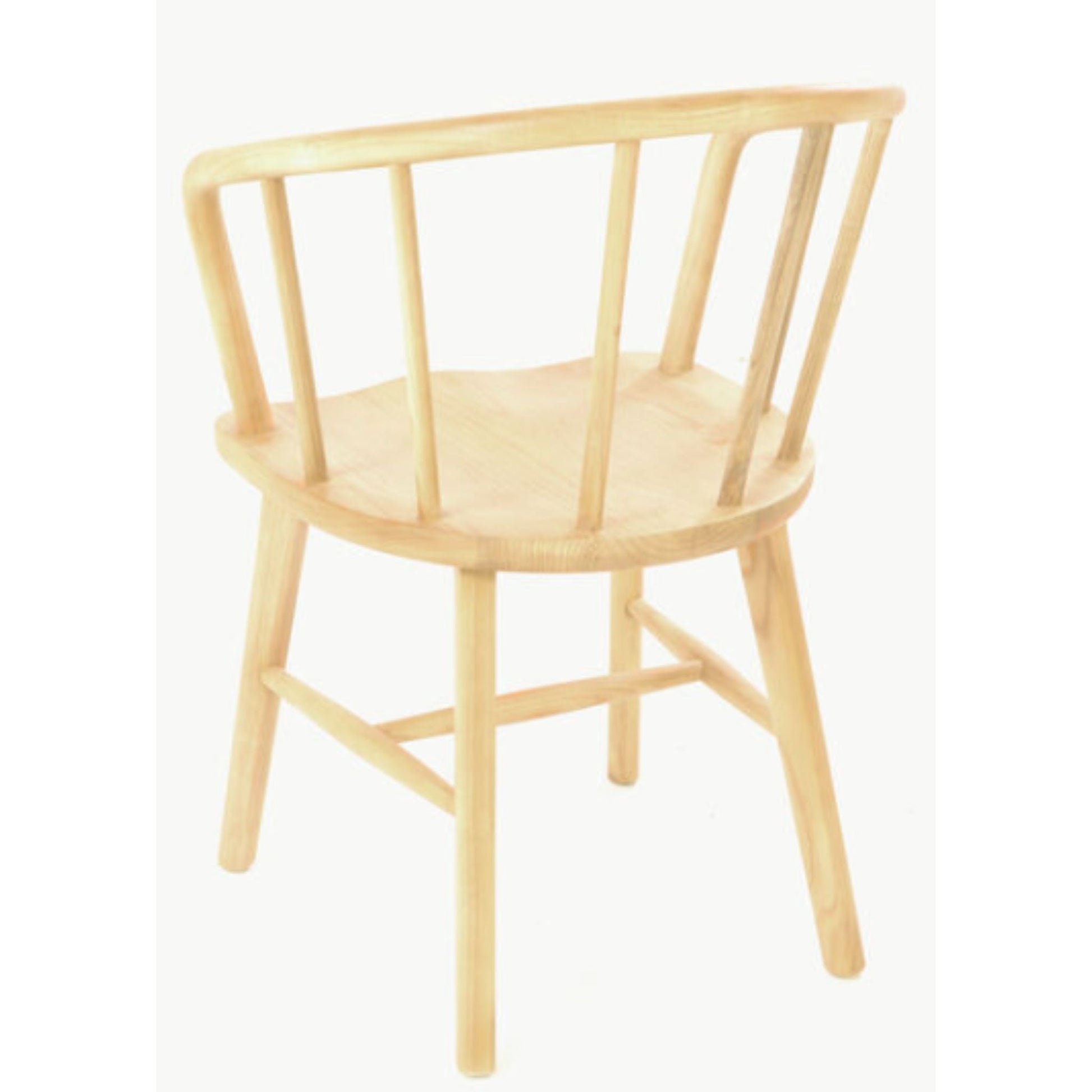 Malmo Curved Spindle Back Dining Chair Sungkai Wood back