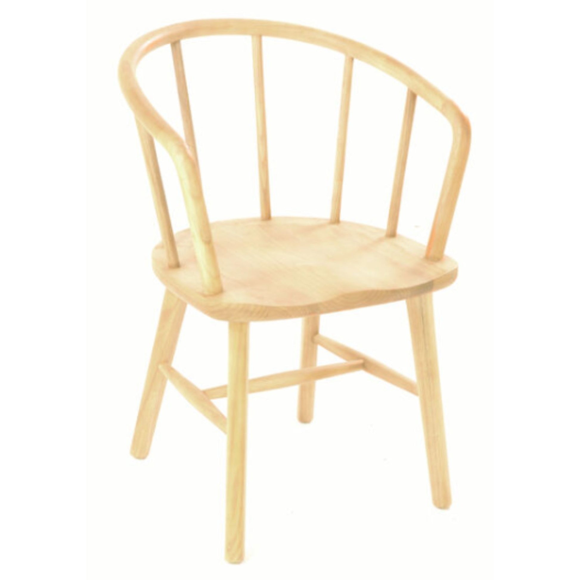 Malmo Curved Spindle Back Dining Chair Sungkai Wood