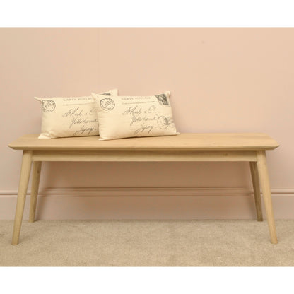 Malmo Dining Bench Sungkai Wood Scandinavian style in hallway
