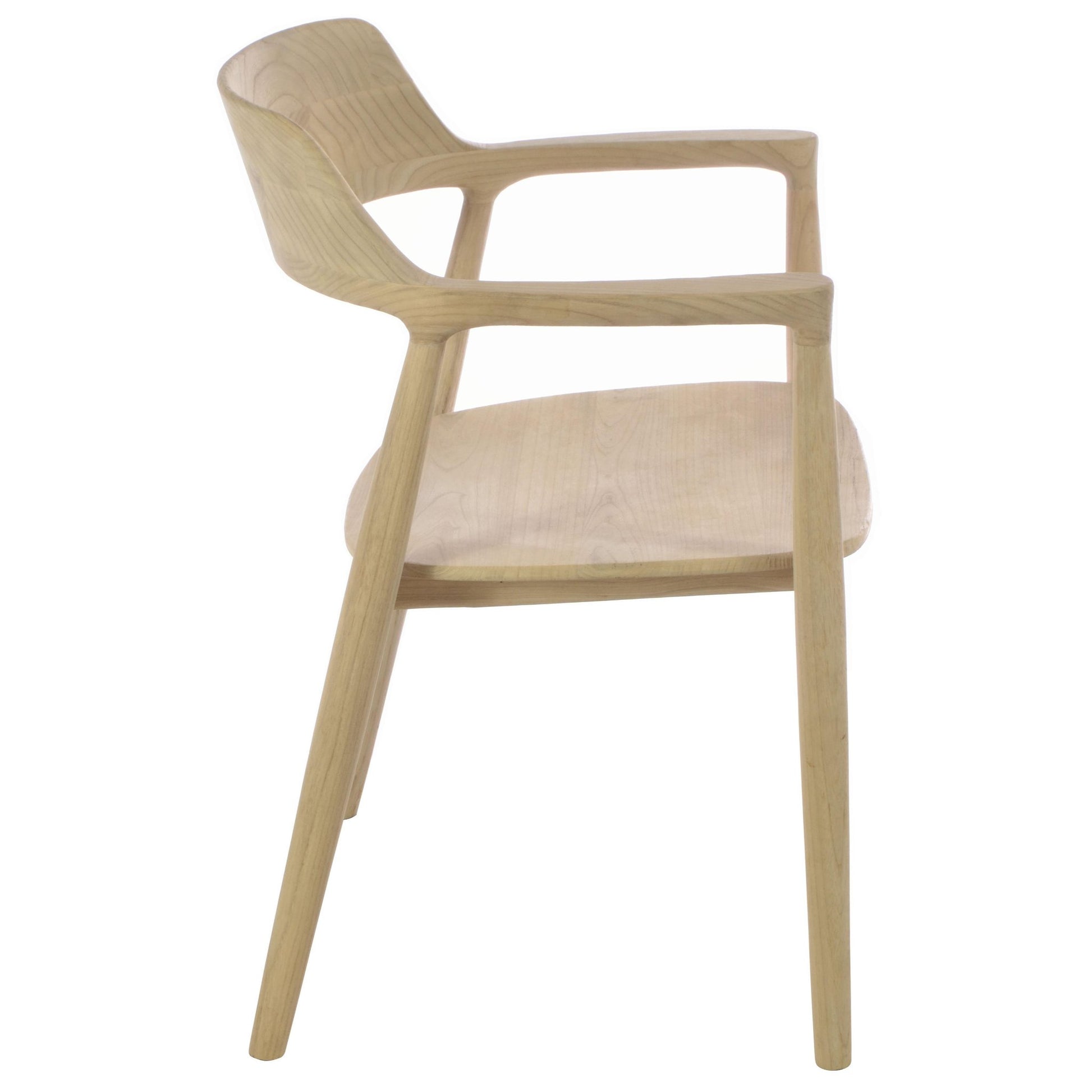 Malmo Dining Chair With Arms Sungkai Wood Scandinavian style side