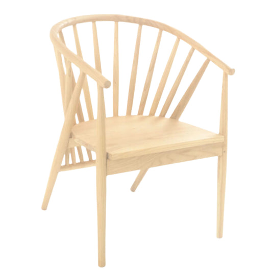 Malmo Round Tub Dining Chair Sungkai Wood