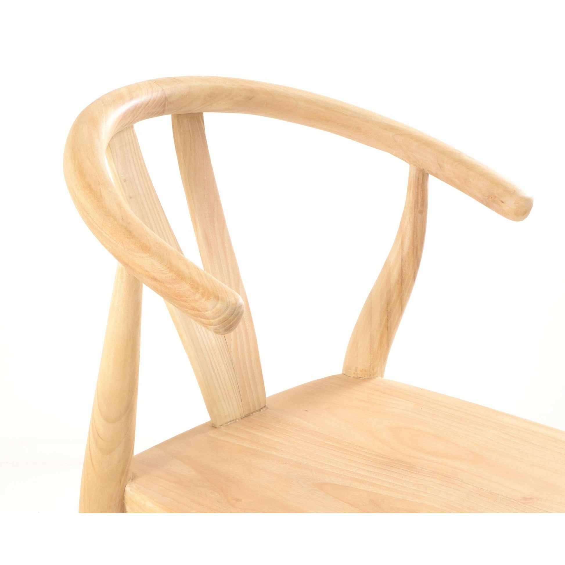 Malmo Wishbone Bar Stool Sungkai Wood Scandinavian style backrest detail
