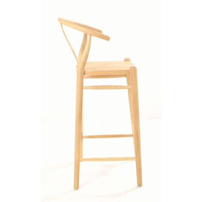 Malmo Wishbone Bar Stool Sungkai Wood Scandinavian style side